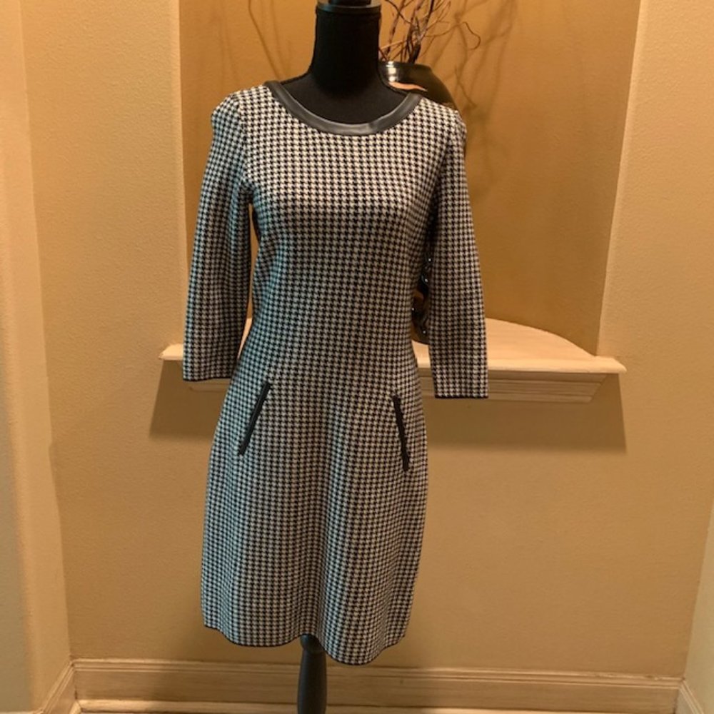 Lauren Ralph Lauren Houndstooth Knit Dress